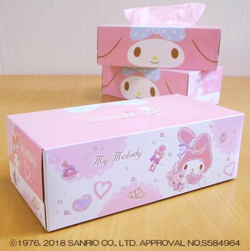 マイメロディ：ボックスティッシュ】マイメロディ キュートピンク 10