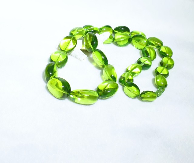 ANB100 【美品】 リトアニア産 グリーンアンバー（琥珀） ネックレス