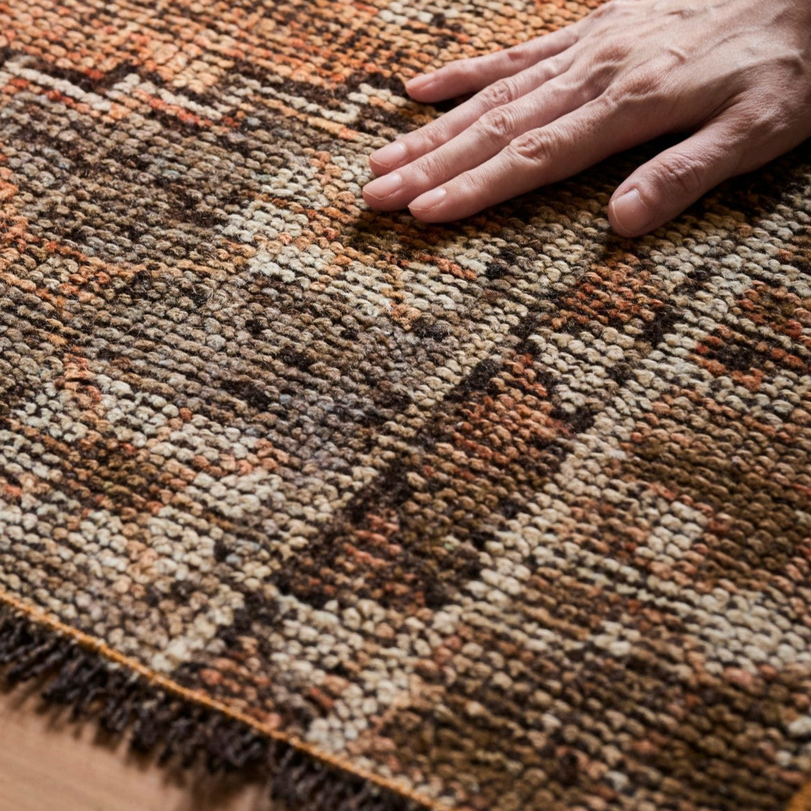 ヴィンテージラグ | トルコ・ドアサイズ No.06 | 茶色 | 102×51 – tiflo