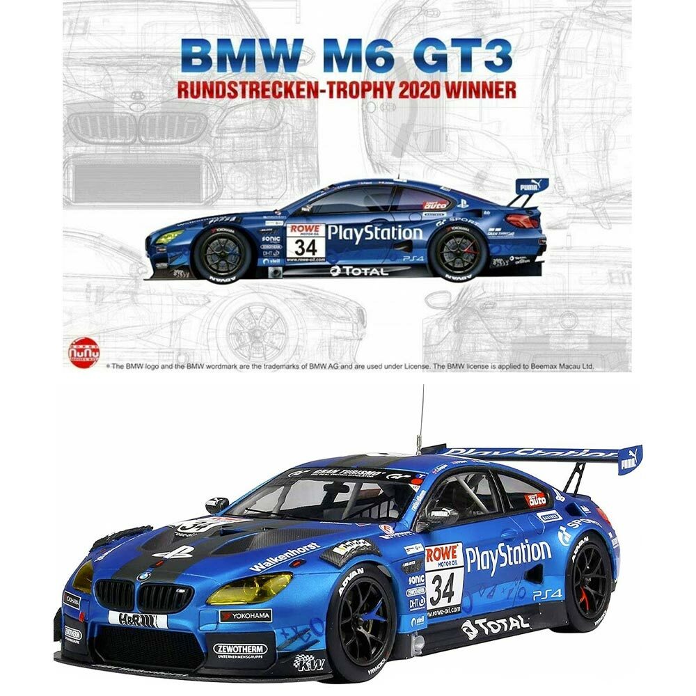 Nunu BMW M6 GT3 2020 Nürburgring Endurance Winner 1:24 NU-24027