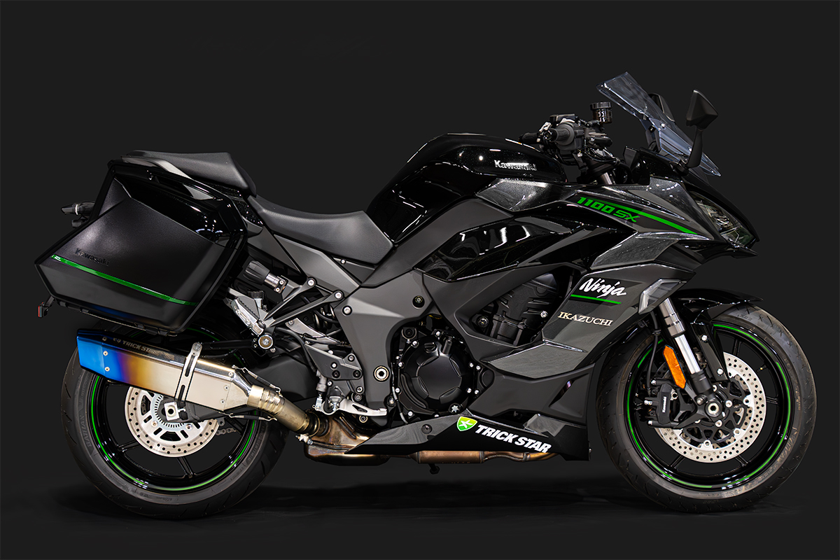 トリックスター / Ninja1100SX 政府認証スリップオンマフラーIKAZUCHI