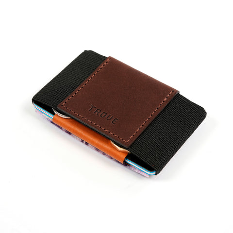 Trove Slim Wallet - Cinnamon Brown - Micro Leather Wallet – TROVE.CC
