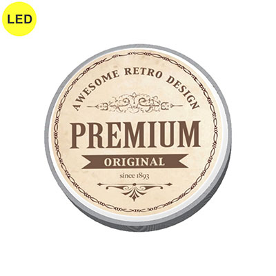 袖（突出し）看板】三和サインワークス 小型壁面丸型LEDサイン 壁面600