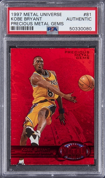 日本からのコービーの伝説カードに960万円！ グレーディング評価点なし