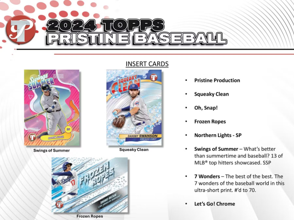 ⚾ MLB 2024 TOPPS PRISTINE BASEBALL HOBBY【製品情報】 | Trading