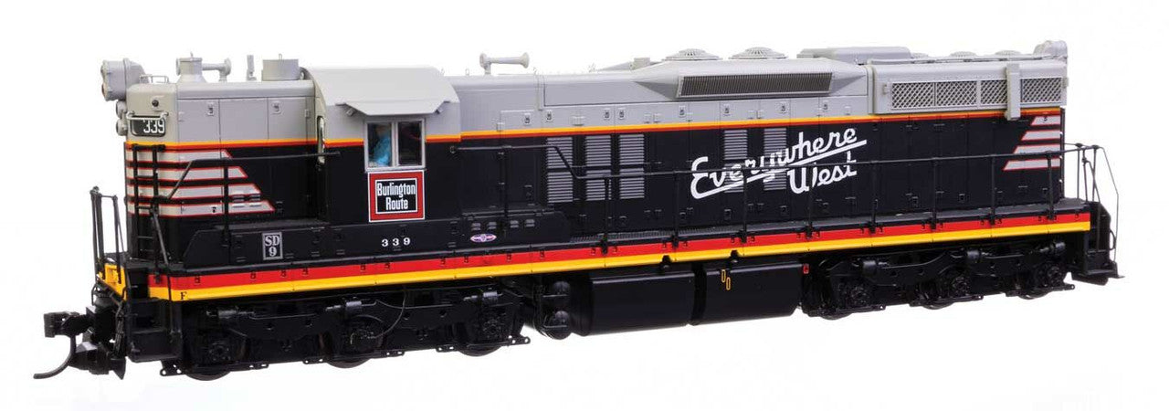 Walthers 920-41702 HO CBQ EMD SD9 Diesel Loco - ESU LokSound 5