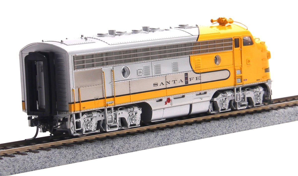 MTH 80-2115-0 O AT&SF F-7 A Yellow & Silver Diesel Locomotive – Trainz
