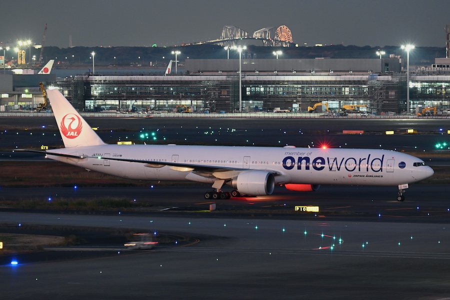 JAL ワンワールド塗装の777-300ERがラストフライト 退役4機目 JA732J