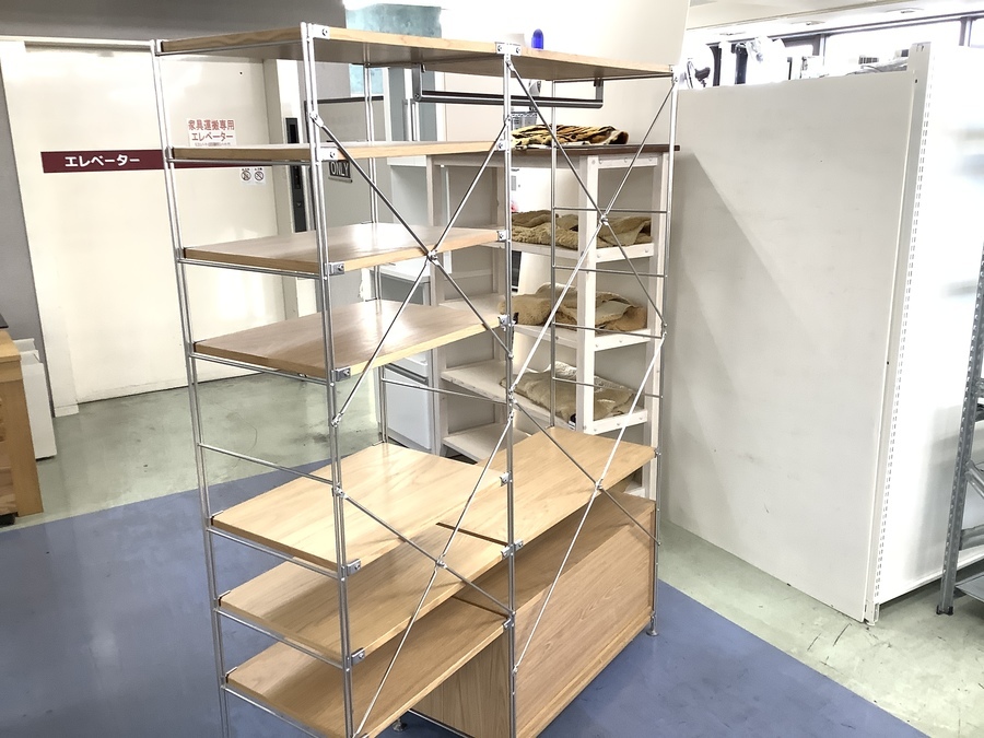 大人気！無印良品 ステンレスユニットシェルフ・ワードローブセットが