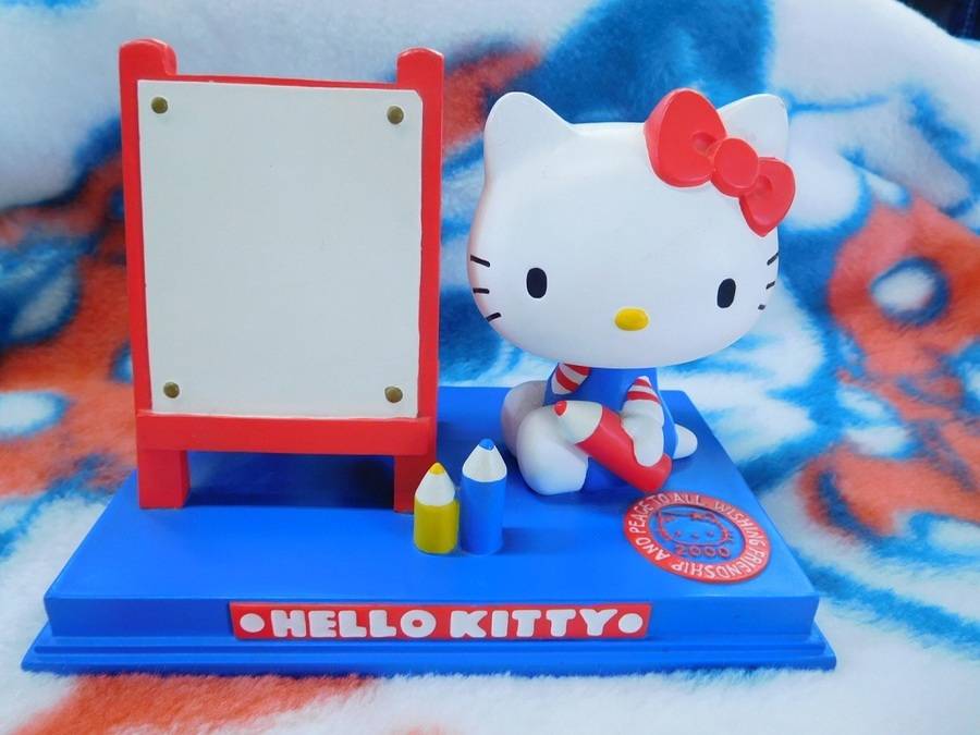 ◇激レア?!◇ハローキティ☆陶器ジオラマ時計スタンド2000◇時計欠品