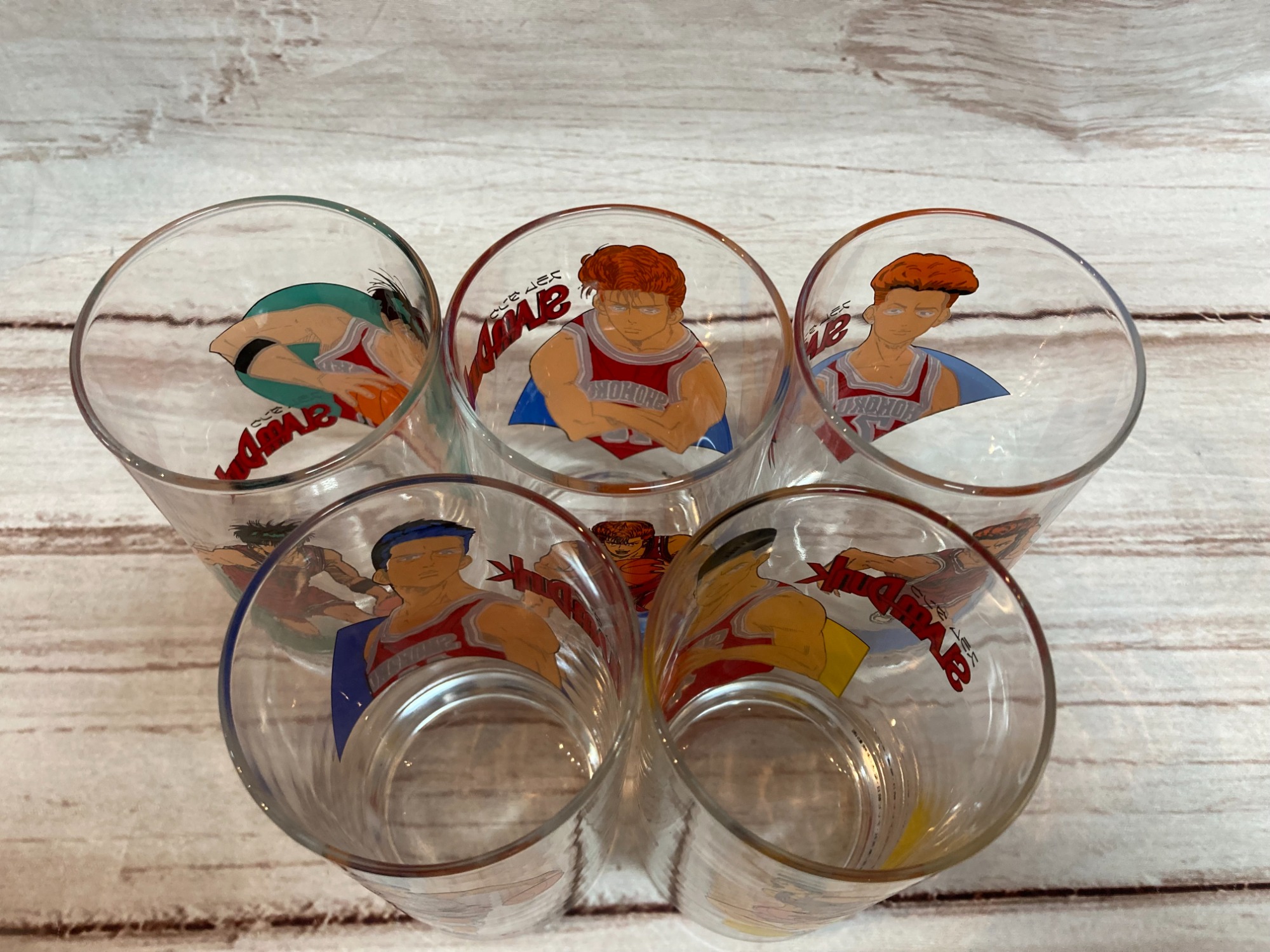 スマホで購入】スラムダンクのグラス5Pセットが買取入荷致しました