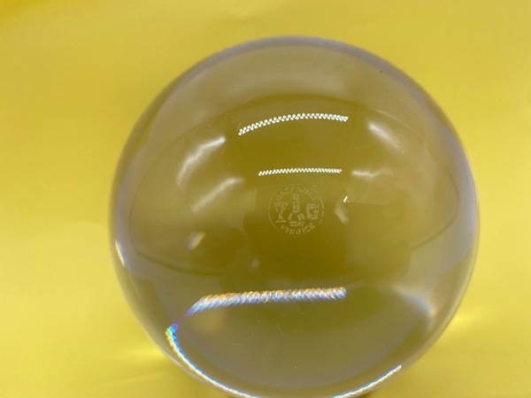 BACCARAT バカラ /※重厚 シリウスボウル 球体 オブジェ アンバー色