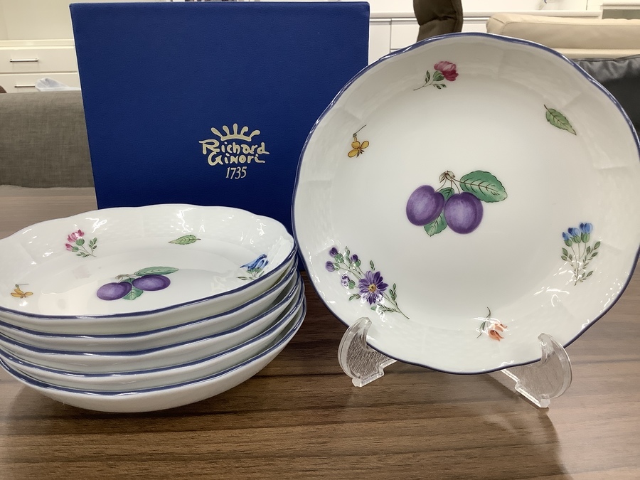 RICHARD GINORI/ﾘﾁｬｰﾄﾞ ｼﾞﾉﾘ】希少な廃盤品のラウンドディッシュセット