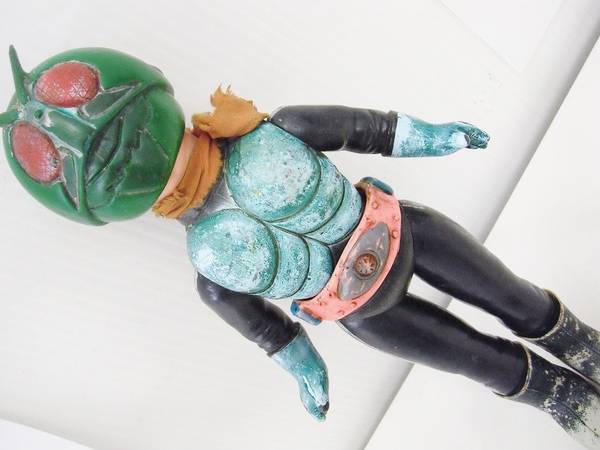 ☆昭和レトロ☆旧バンダイ 仮面ライダー旧1号 ソフビフィギュア買取
