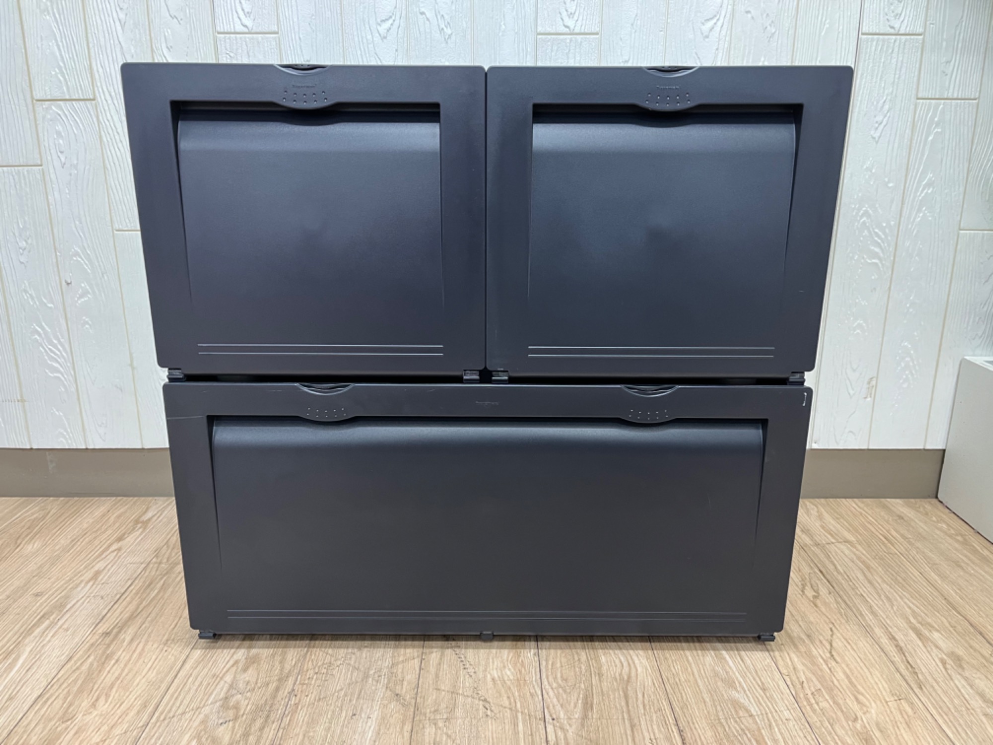 タッパーウェアスーパーチェストミニ引き出し2段3個セット