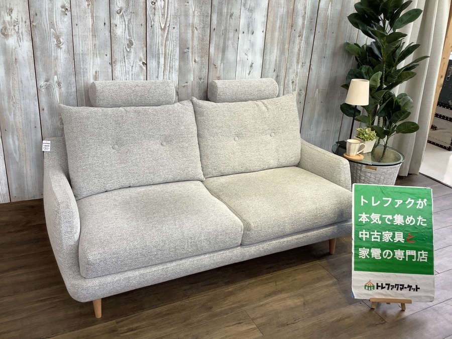 KEYUCA（ケユカ）】ヘッドレスト付2.5人掛けソファ（メイ）が入荷しま