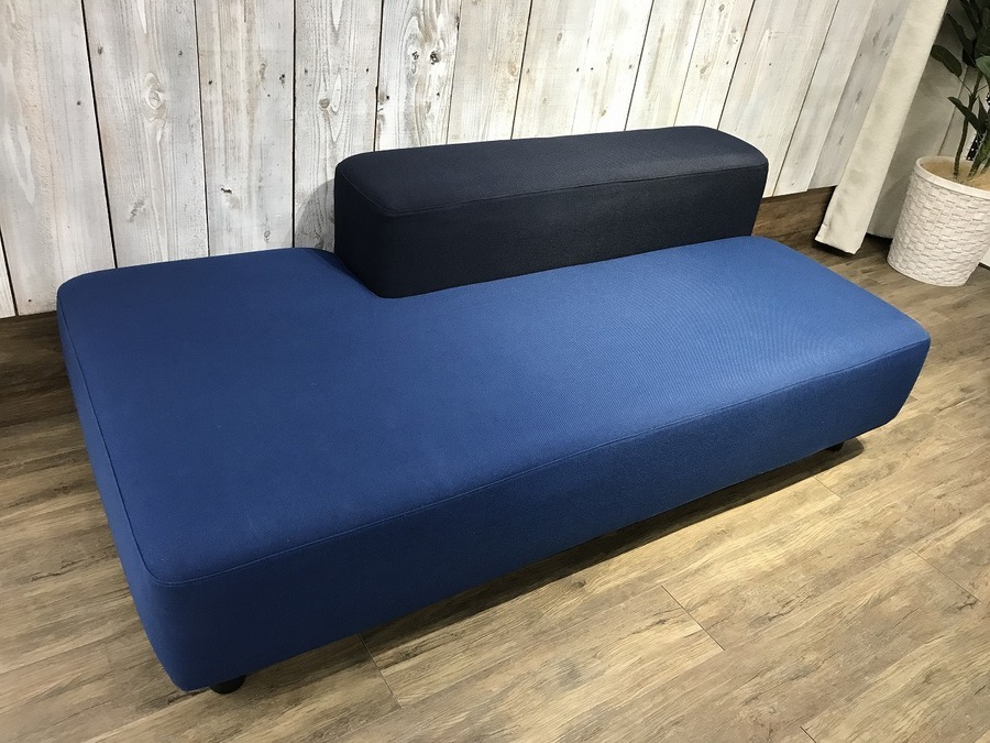 無印良品】オットマン付きのソファベンチが入荷しました！人気のブルー