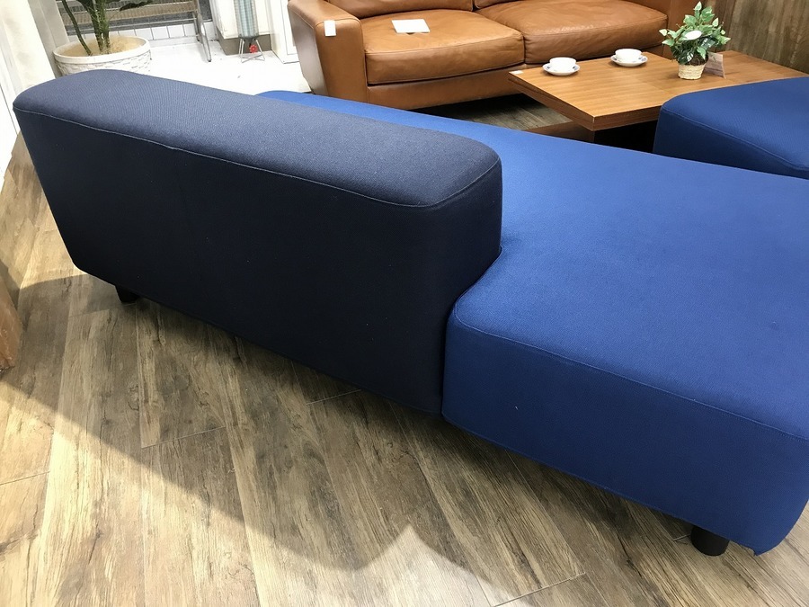 無印良品】オットマン付きのソファベンチが入荷しました！人気のブルー