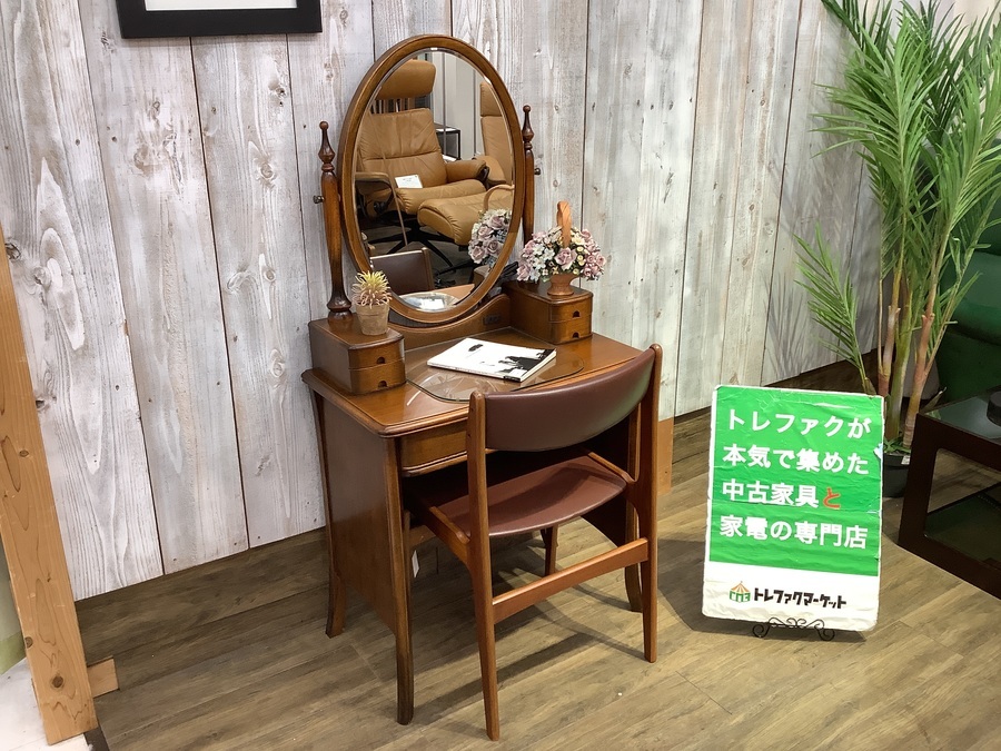 松永工房】コンパクトサイズな一面ドレッサー（カンティーニュ）が入荷