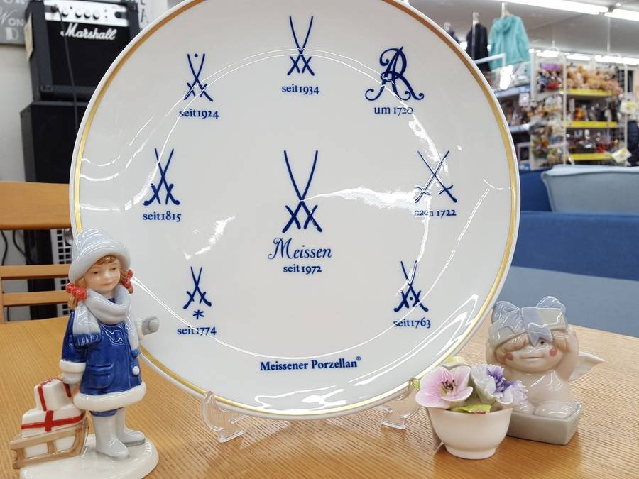 歴代双剣マーク！Meissen(マイセン)飾り皿を買取入荷しました