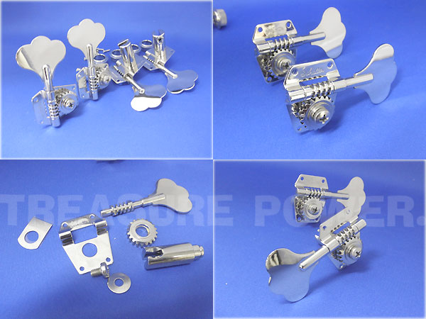 BASS Machine Head＊ ベース用ペグ Schaller BM-L/Nickel(4in Line)