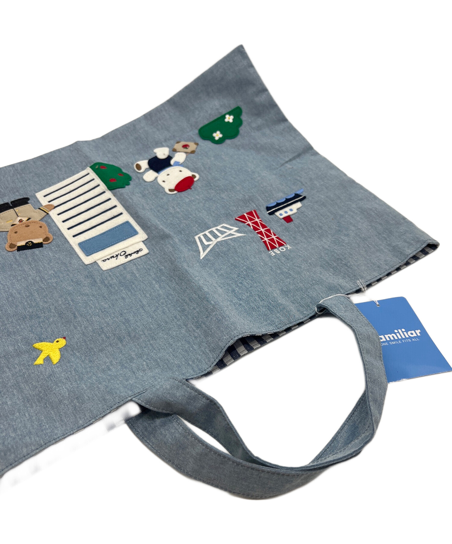 中古・古着通販】familiar (ファミリア) トートバッグ スカイブルー 未