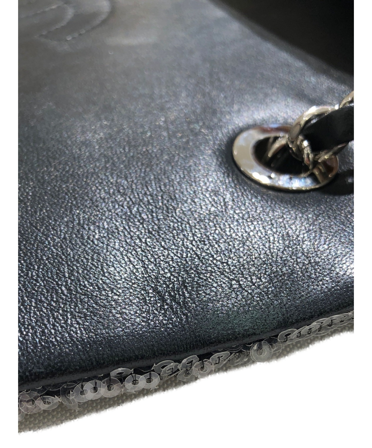 中古・古着通販】CHANEL (シャネル) スパンコールチェーンショルダー