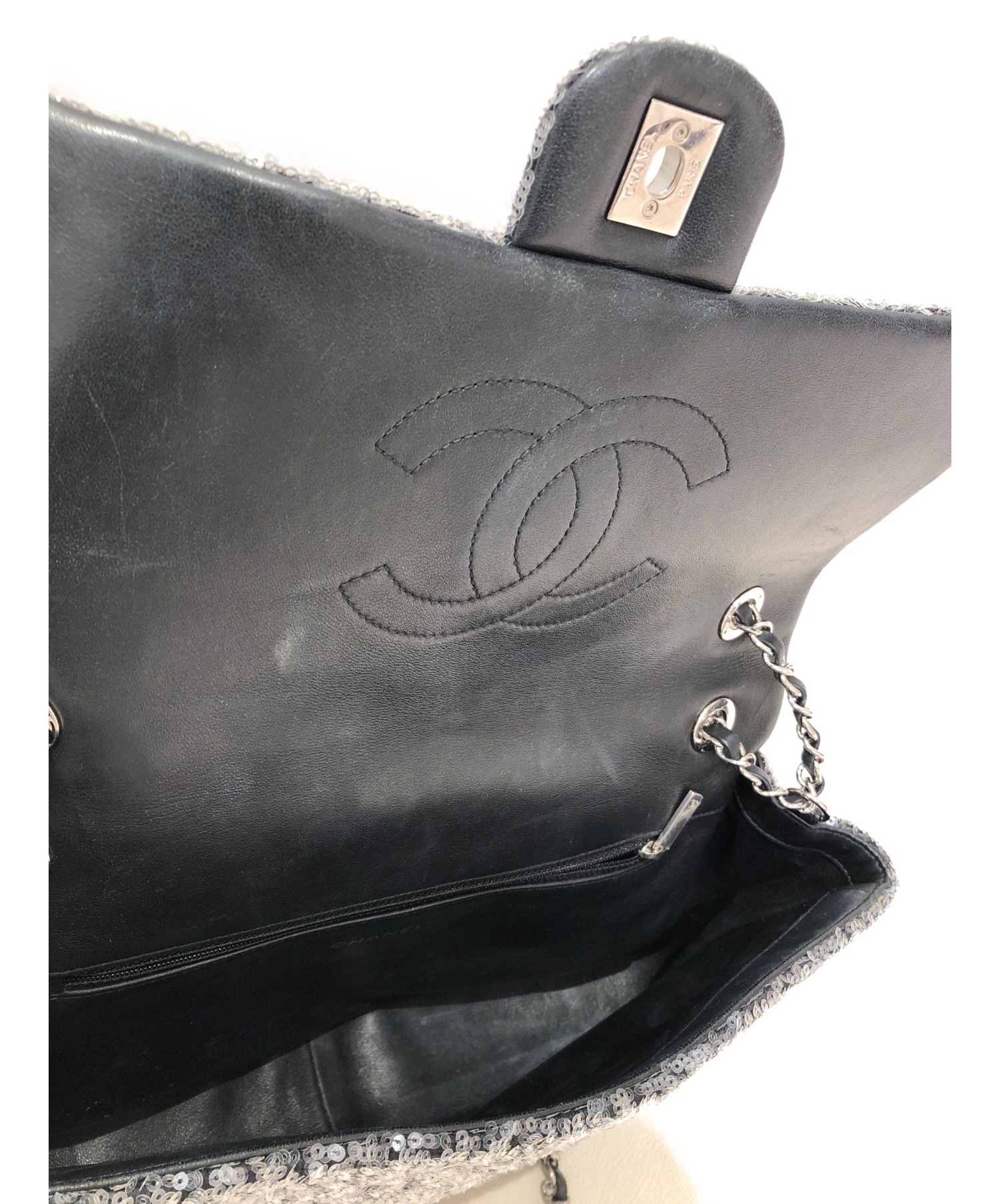 中古・古着通販】CHANEL (シャネル) スパンコールチェーンショルダー