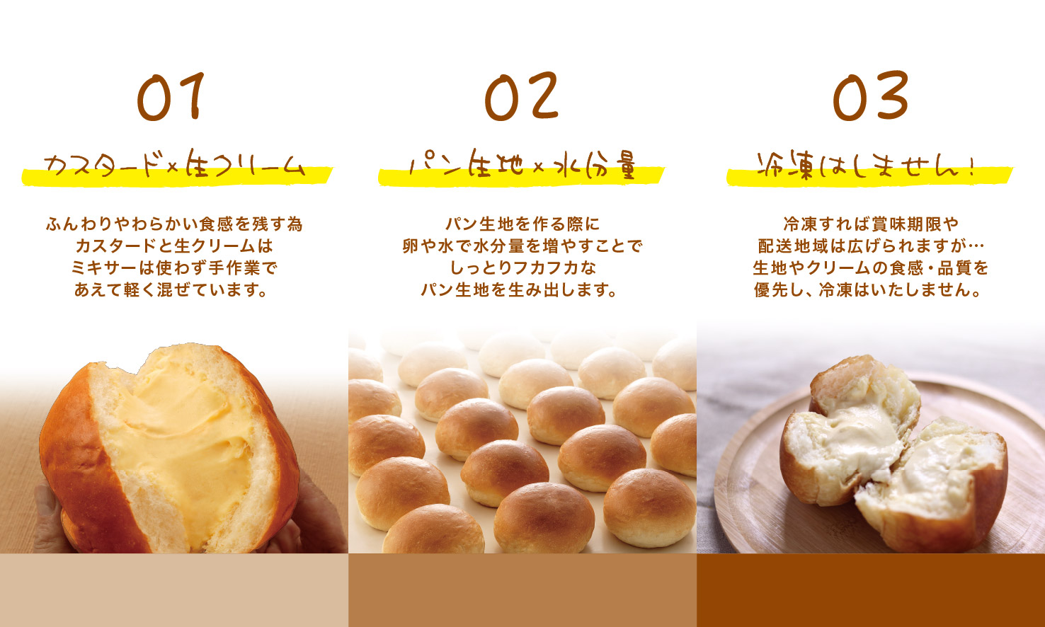 クリーム好きのためのクリームパン専門店｜九十九堂本舗