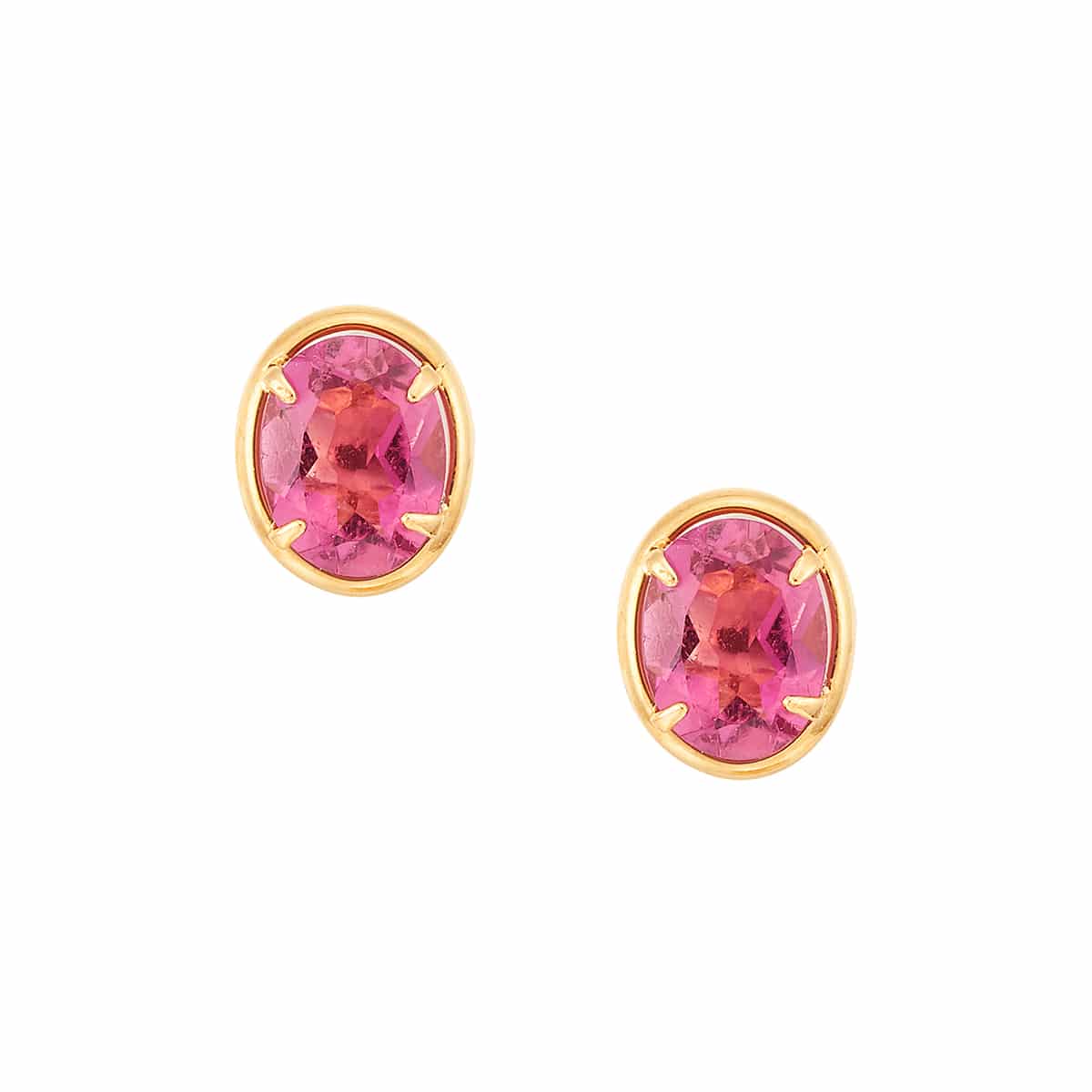K10ピンクゴールドピンクトルマリンピアス(RPE212-002)|TSUTSUMI