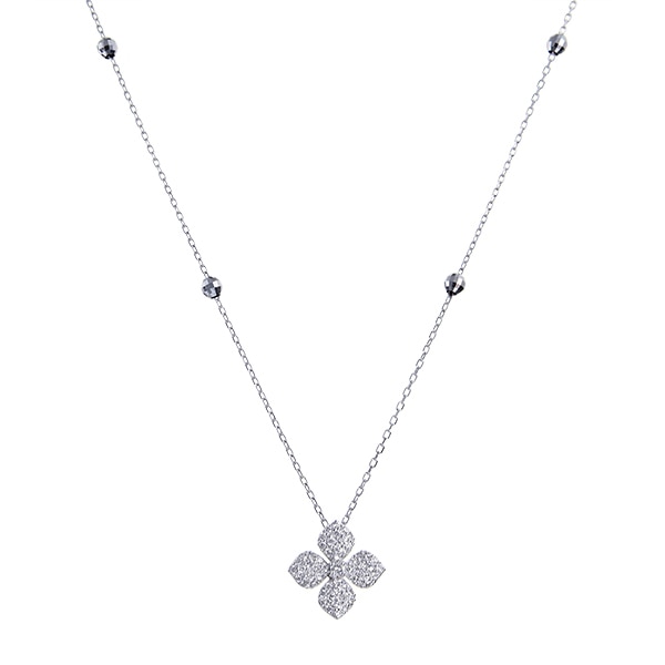 K18ホワイトゴールドダイヤモンドロングネックレス(RPN277-001