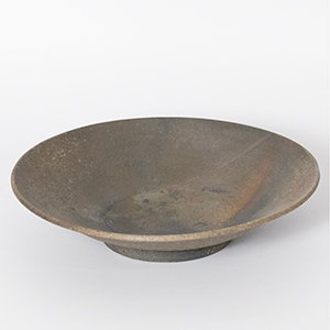 焼締8寸皿 - 作家もの器 松村英治さんの作品 - 通販【zakka土の記憶】