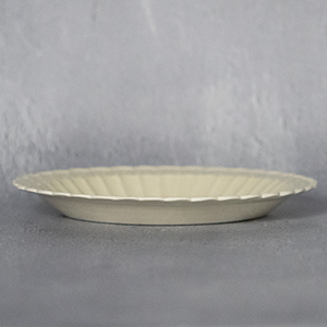 白瓷印花花卉紋菊弁盤 - 作家もの器 原田譲さんの作品 - 通販【zakka土