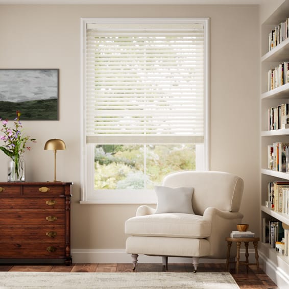 クール ホワイト ウッドブラインド