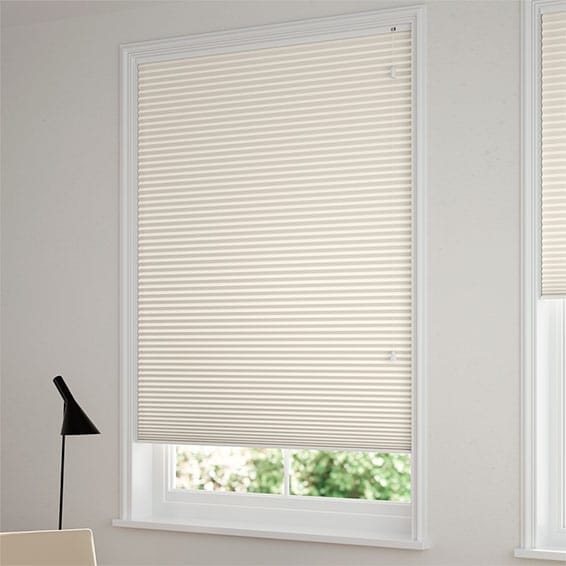 つっぱり式】遮光ハニカム アイボリー ハニカムシェード