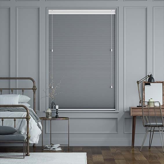 つっぱり式】ツインハニカム スレートブルー ハニカムシェード