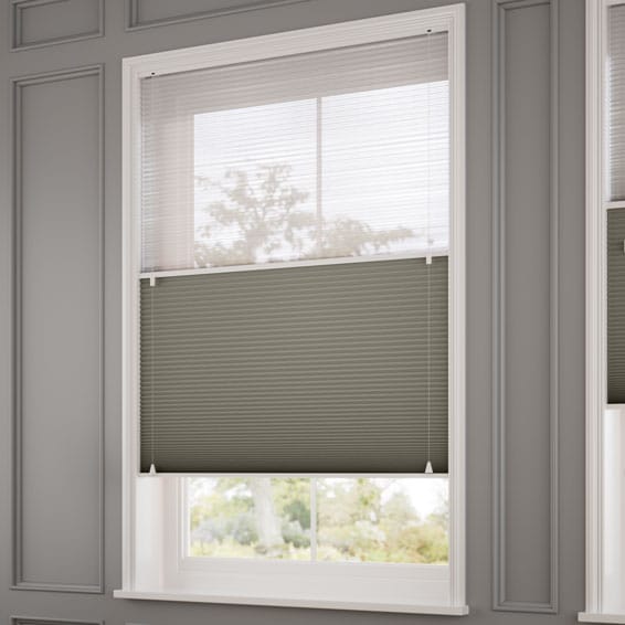 ツインハニカム シアーゲインズボログレー ハニカムシェード