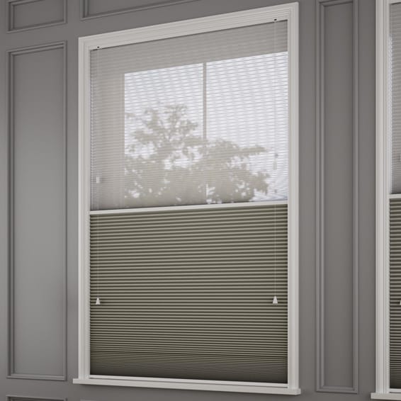 ツインハニカム シアーゲインズボログレー ハニカムシェード