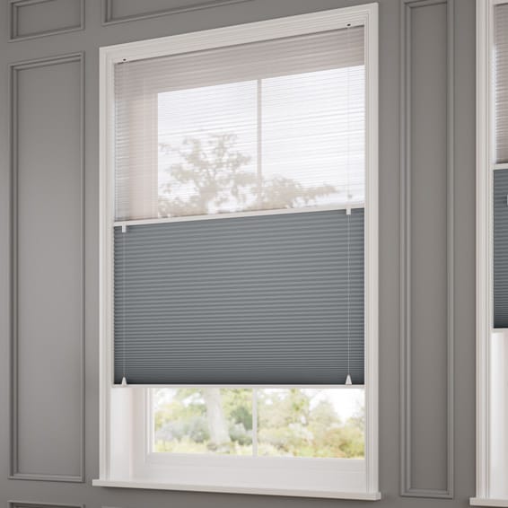 ツインハニカム シアースレートブルー ハニカムシェード