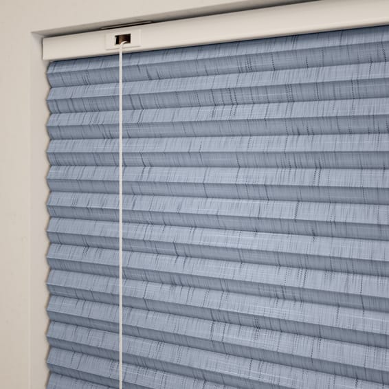 採光リネンハニカム モダンブルー ハニカムシェード