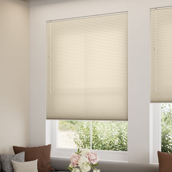 採光リネンハニカム シアーベージュ ハニカムシェード