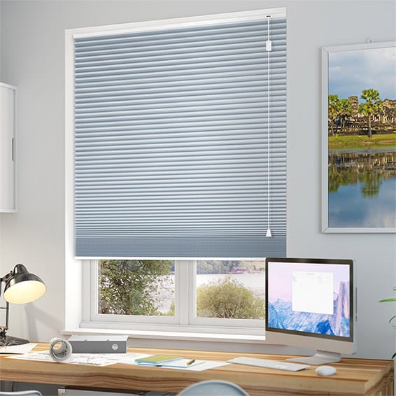 遮光ハニカム ブルーヘイズ ハニカムシェード