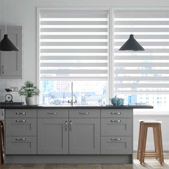 ゼブラ ルグゼ・グレー 調光ロールスクリーン