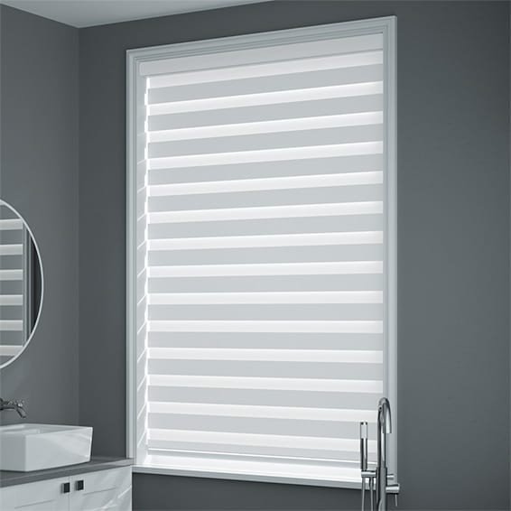 ゼブラ ルグゼ・ ホワイト 調光ロールスクリーン