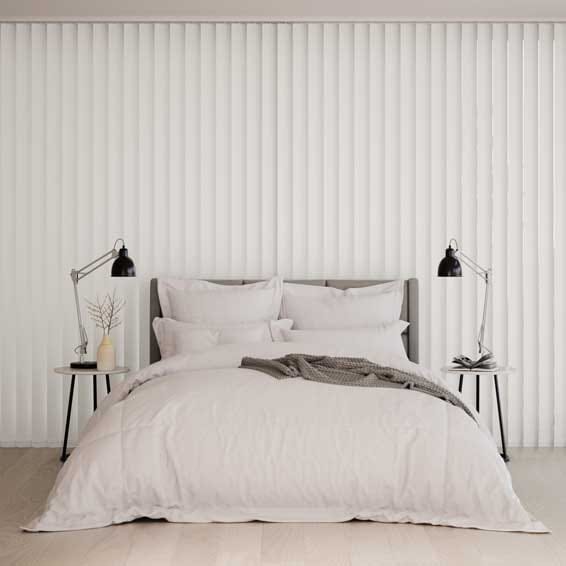 遮光ミコノス ミルキーホワイト バーチカルブラインド