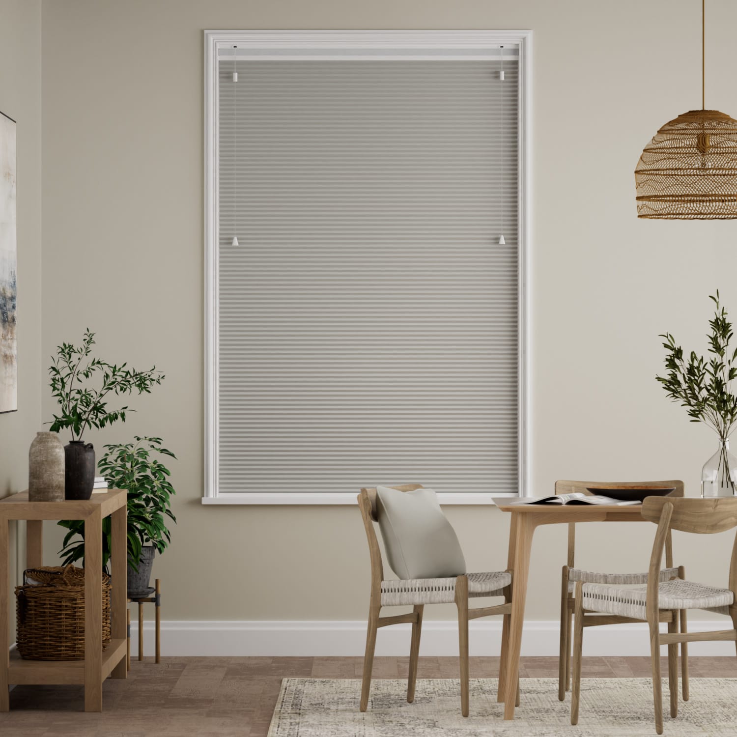 ツインハニカム シンプルグレー ハニカムシェード