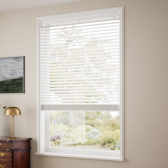 ラスティック ホワイト ウッドブラインド