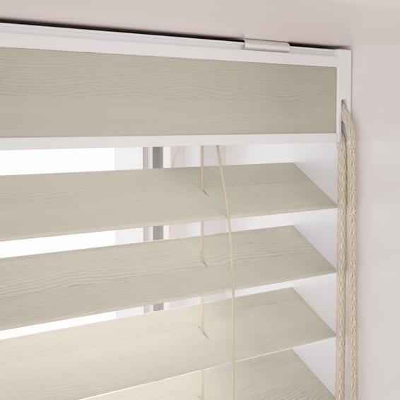 シンプル オフホワイト ウッドブラインド