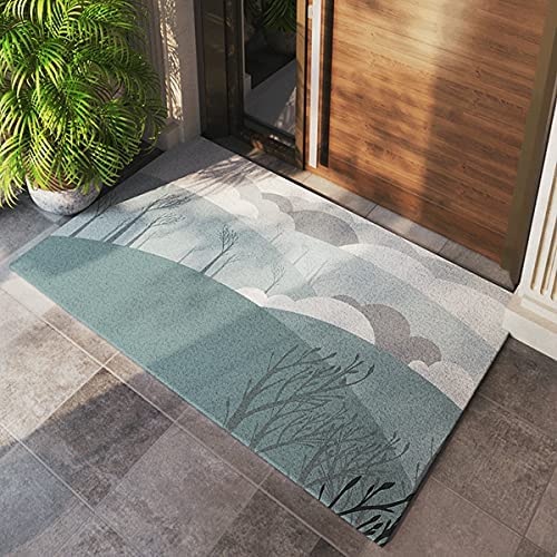 Tuokus」玄関マット キッチンマット カーペット 足ふきマット 北欧 花