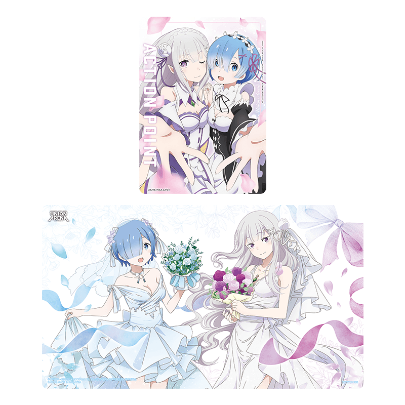 UNION ARENA Playmat & Action Point Cards Set Re:ZERO -Starting